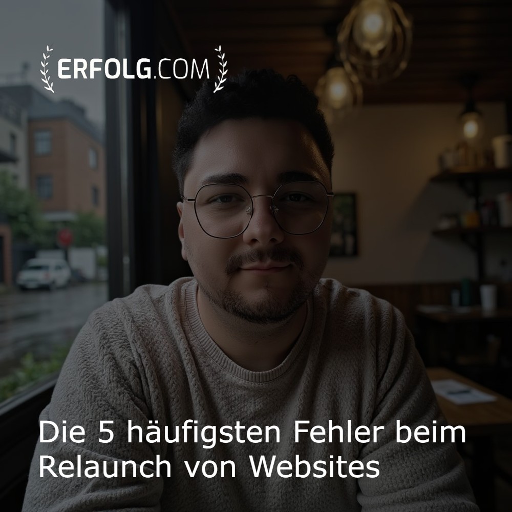 erfolg Luca Friessner Die 5 häufigsten Fehler beim Relaunch von Websites